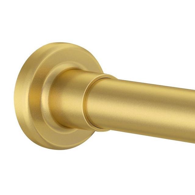 Shower Curtain Rod Adjustable 32"-93", No Drill Curtain Rod Tension Shower Curtain Rod Stainless Steel Rust Proof for Room Divider Curtain Rod Bathroom,Gold