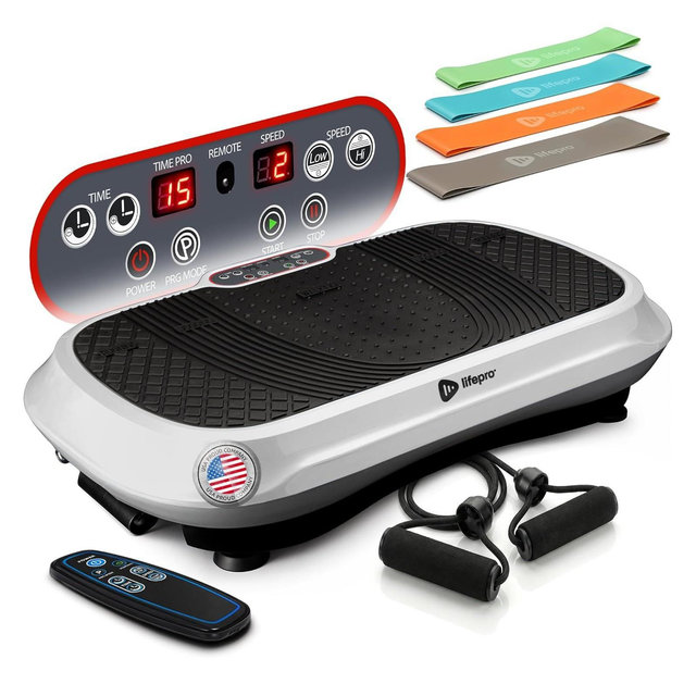Lifepro Waver Vibration Plate Exercise Machine – Full-Body Vibrating Plate for Lymphatic Drainage, Toning & Weight Loss – Fitness Gift
