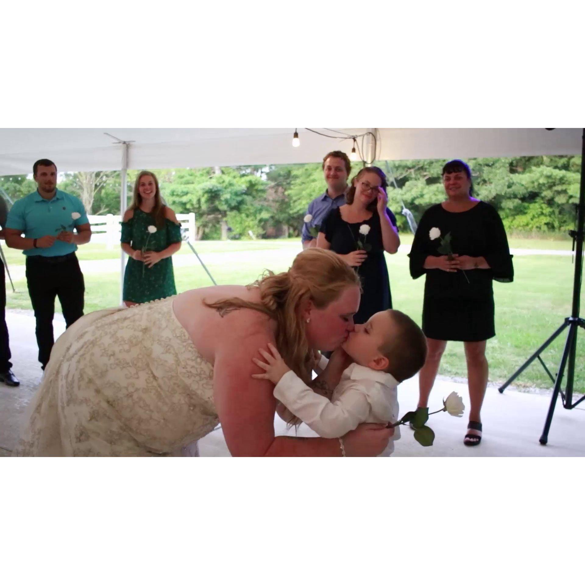 After the stand in "father/daughter" dance