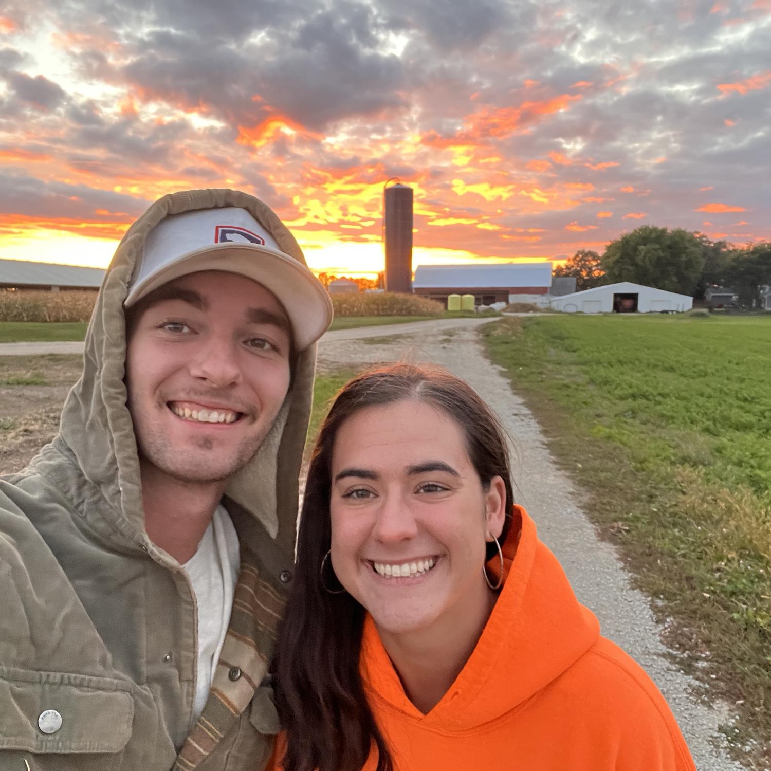 Sunset on the Ford farm. <3