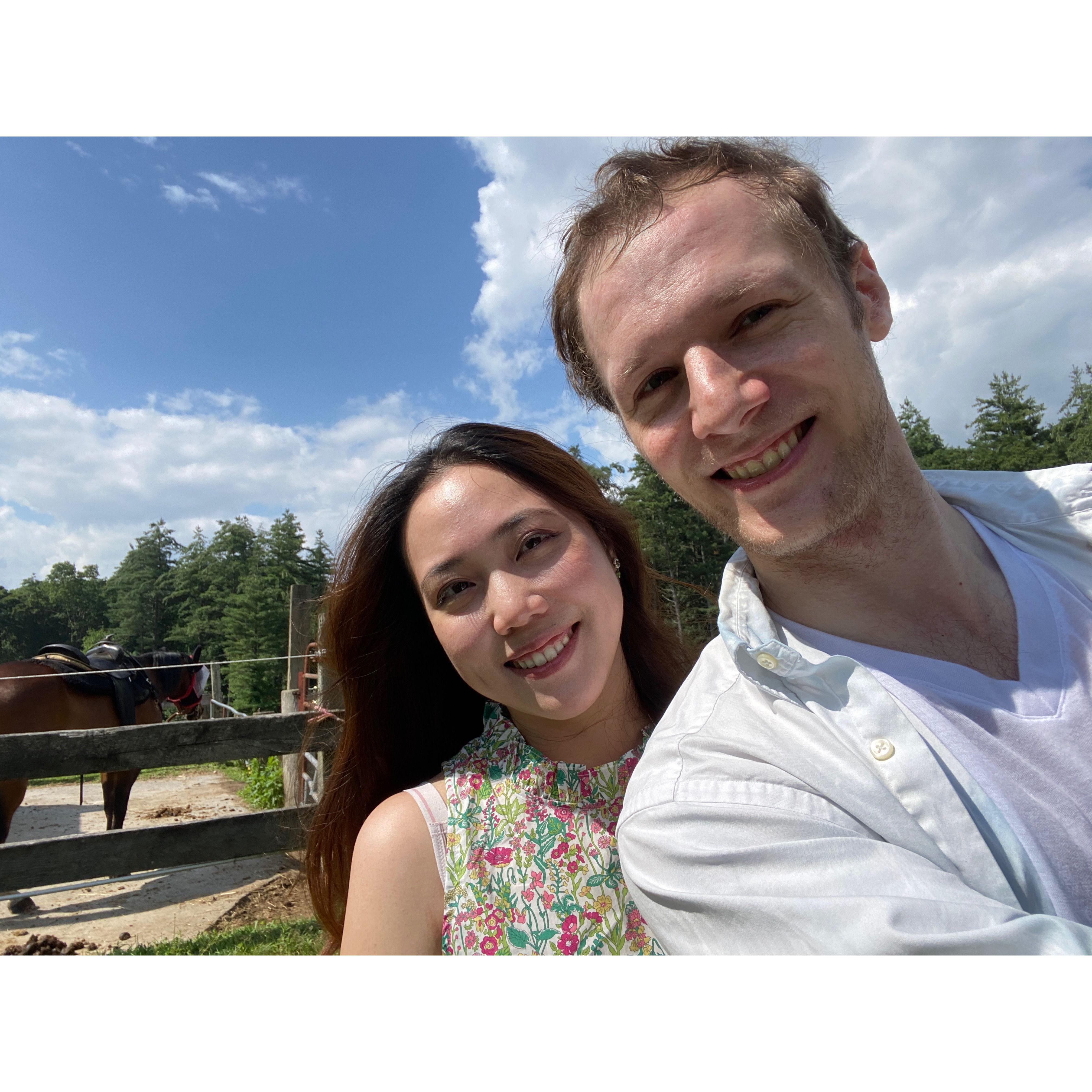 First horseback riding!