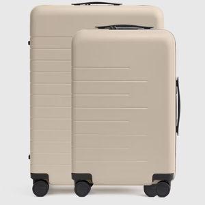 Carry-On & Medium Check-In Suitcase Bundle in Tan