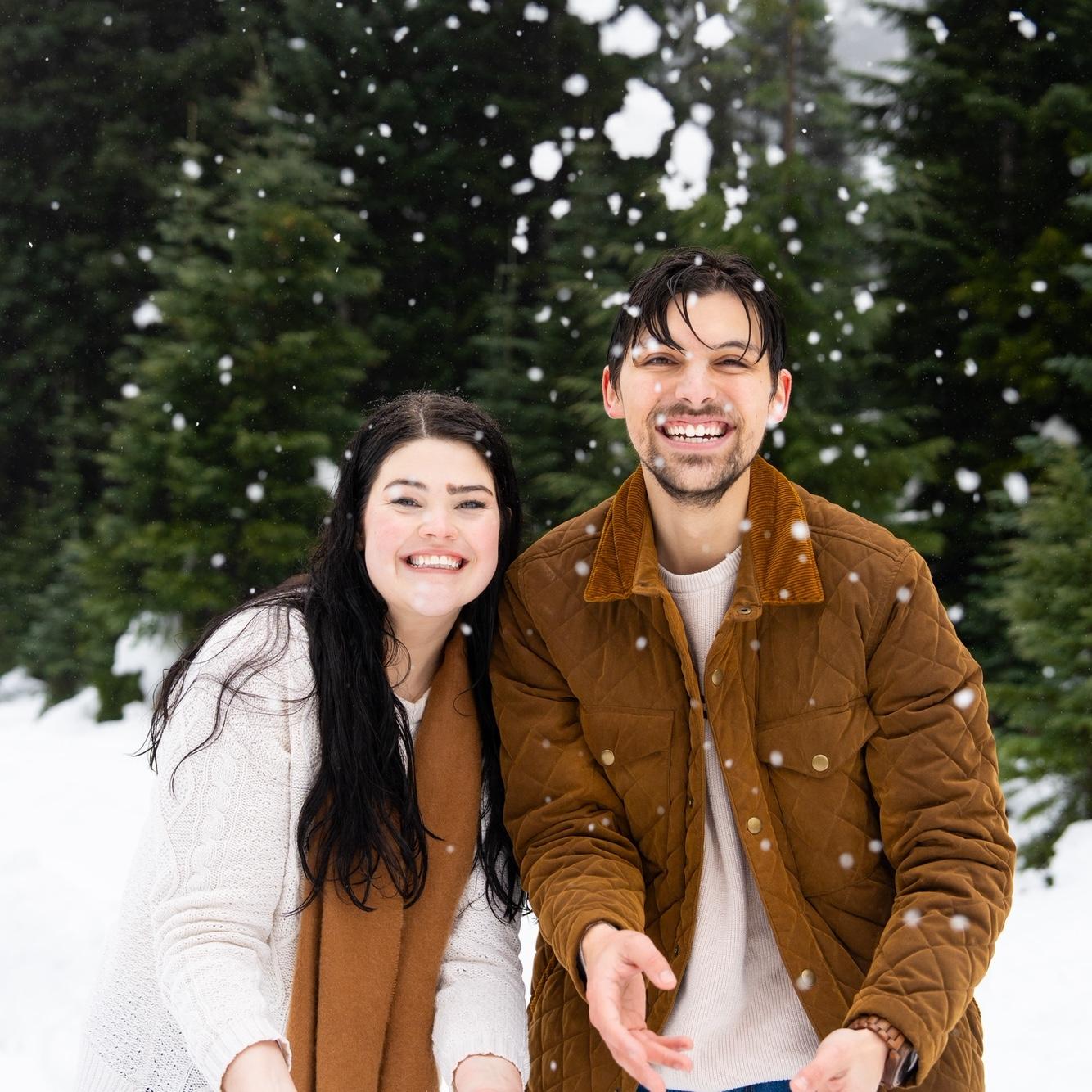 And... here are some pictures from our engagement photo shoot! We learned we may be too competitive for snowball fights! Photographer is Eliza Curl Photography, she is AMAZING!