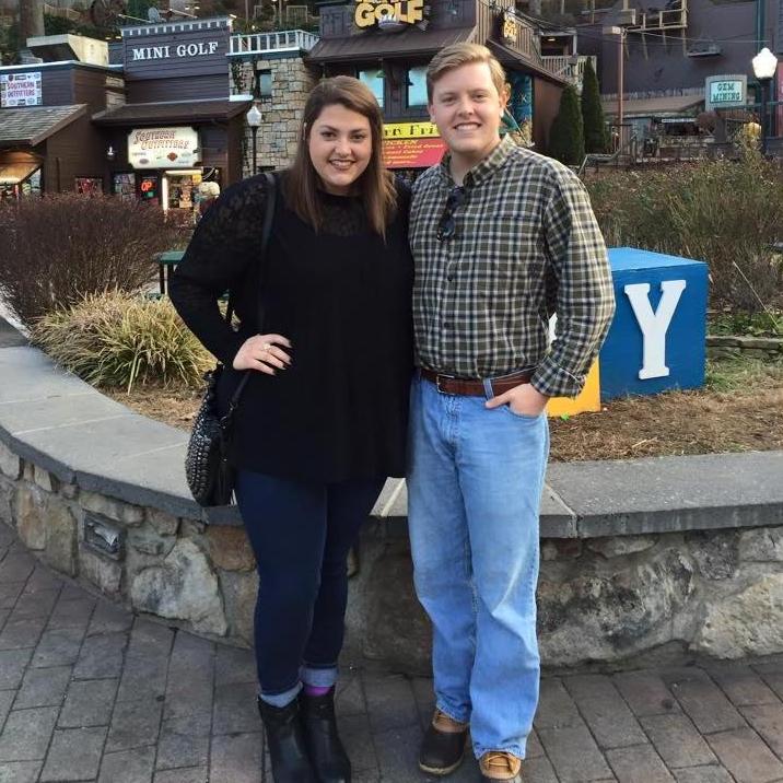 Our first picture as a couple. The trip where it all started: Gatlinburg in December 2014.