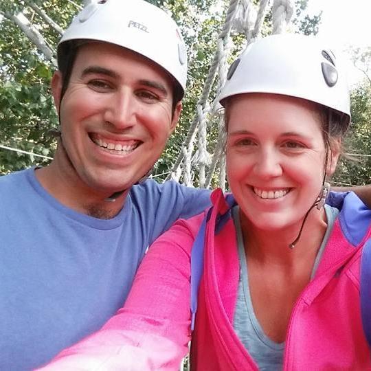 One of our earlier dates. We went on a Ropes Course. It was a lot of fun!