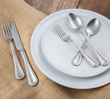 Pottery Barn Adele Tumbled Flatware Set