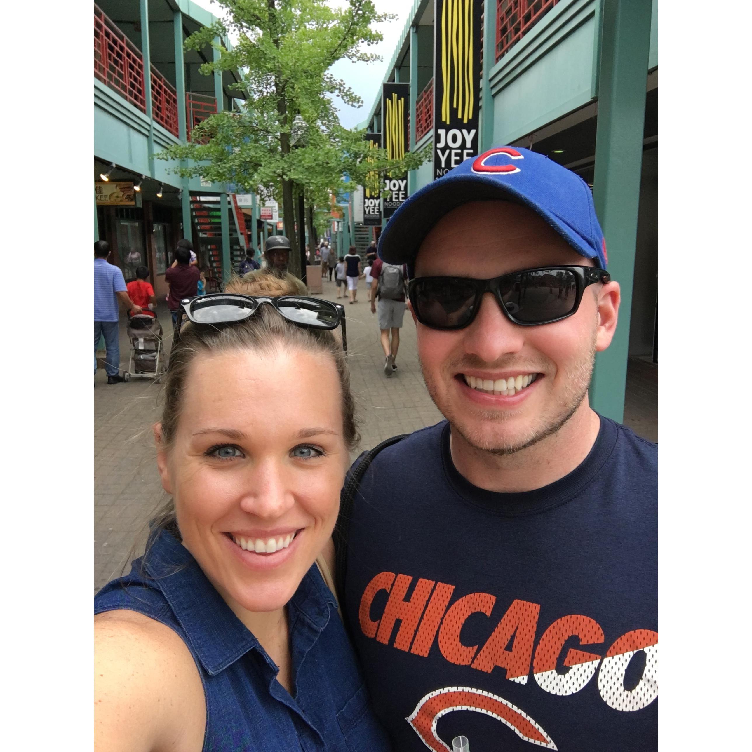 (July 2018) Sarah and Jake checking out Chicago's Chinatown and not having any clue what food to order.