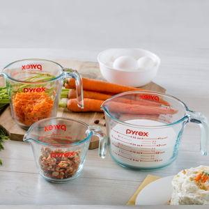 Pyrex Essentials (3-Pack) Glass Measuring Cups Set