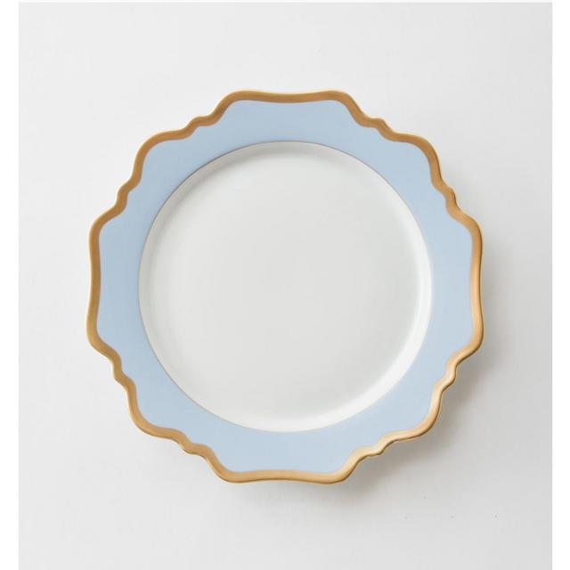 ANNA WEATHERLEY | SKY BLUE & GOLD — Casa de Perrin salad plate