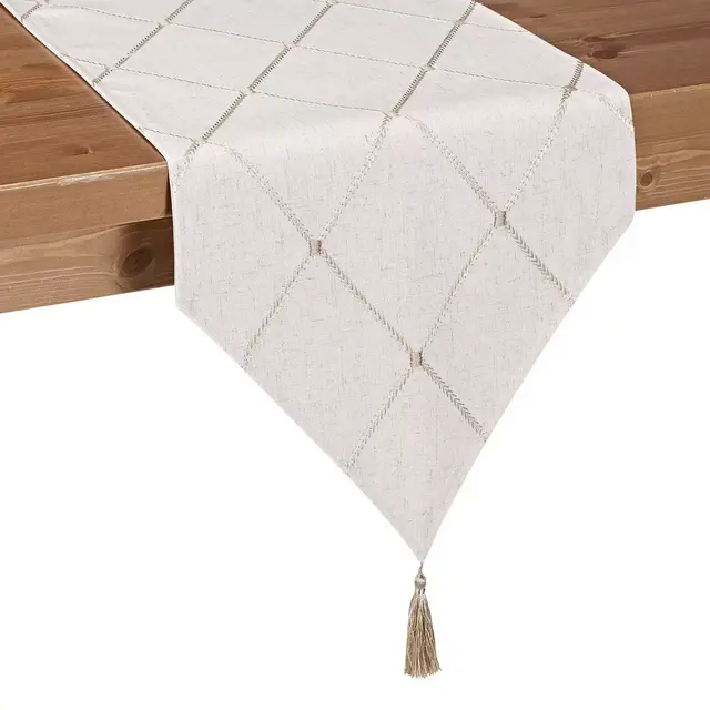Sam Hedaya Wellington 120-Inch Table Runner in Natural