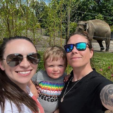 Taking our favorite little man to the zoo