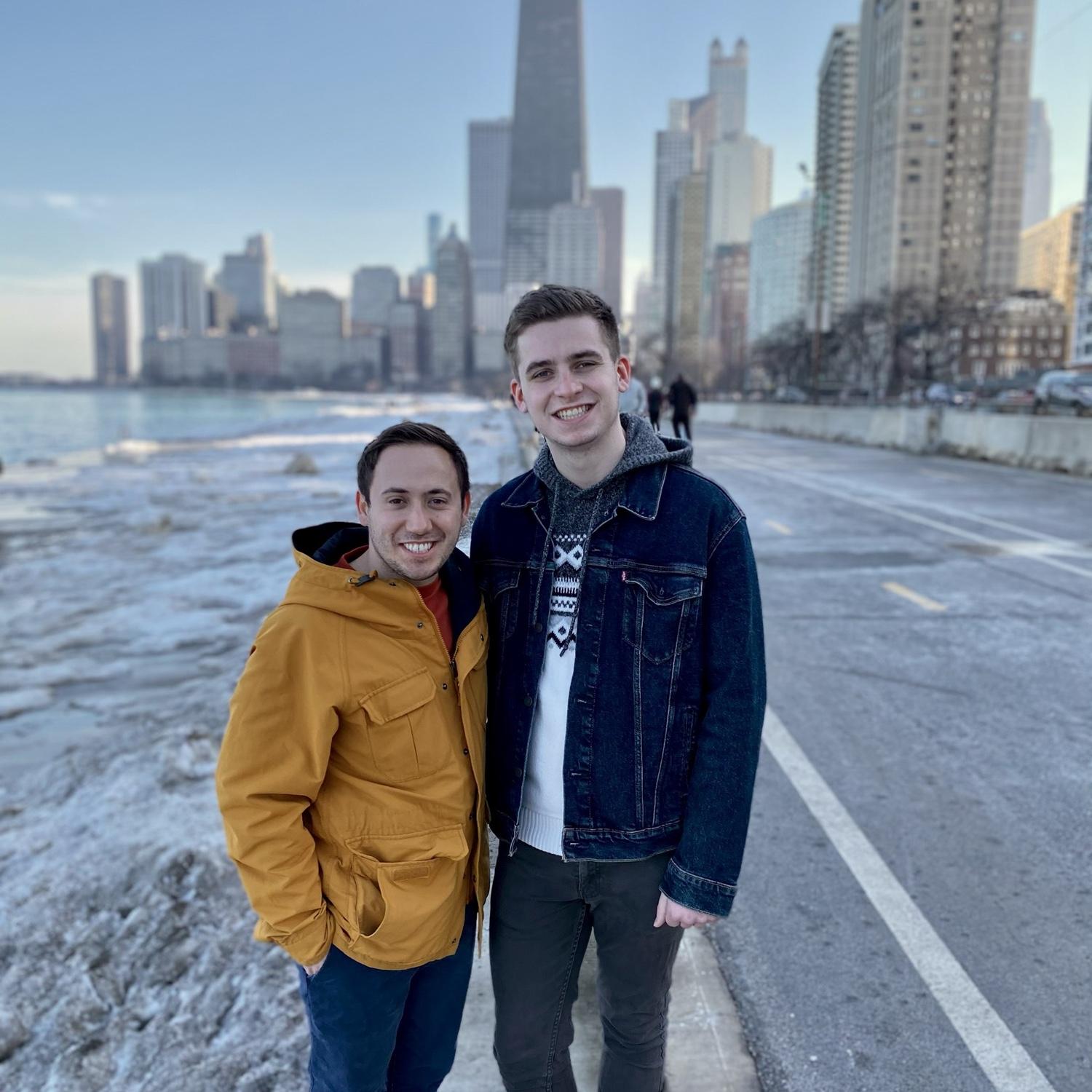 On a cold walk along the lake in Chicago - February 2021