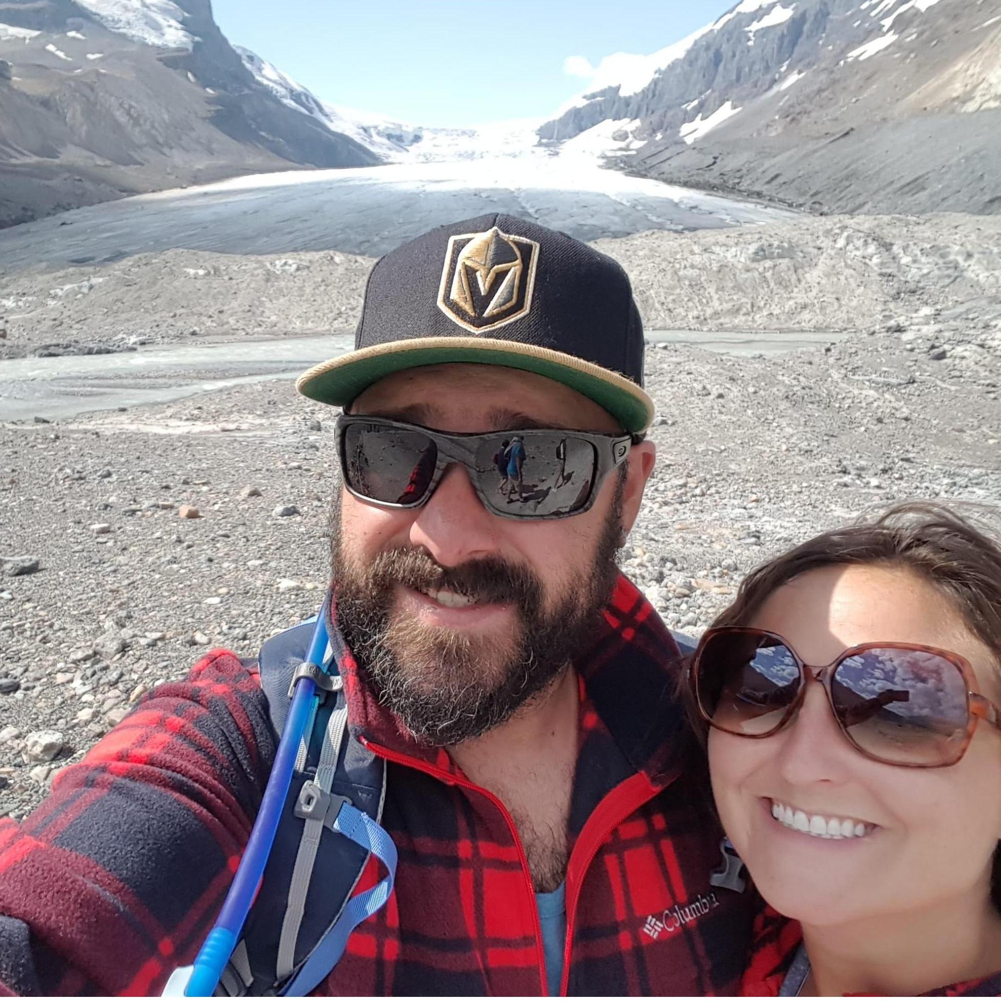 A hike or two before the proposal! Columbia Icefield Glacier.