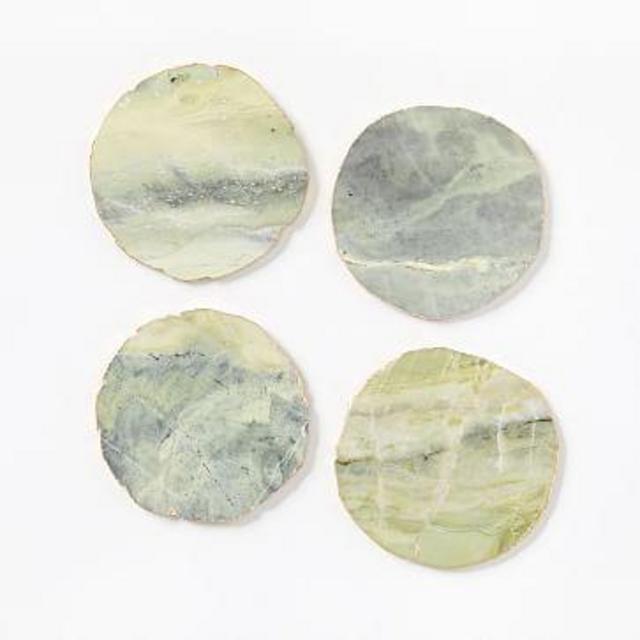 Stone Coasters (Set of 4) - Chartreuse