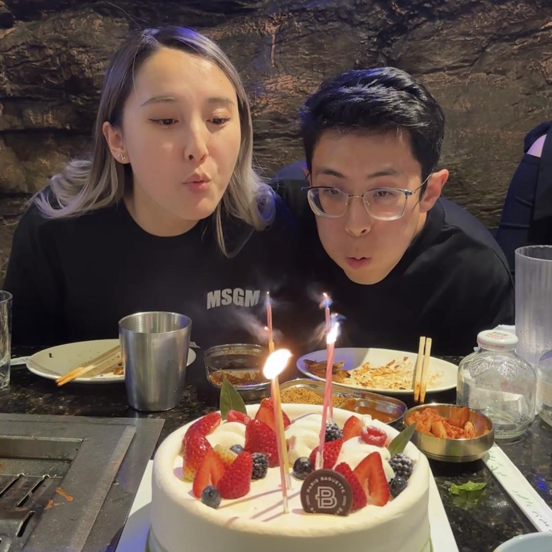 We celebrated our birthdays together for the first time!