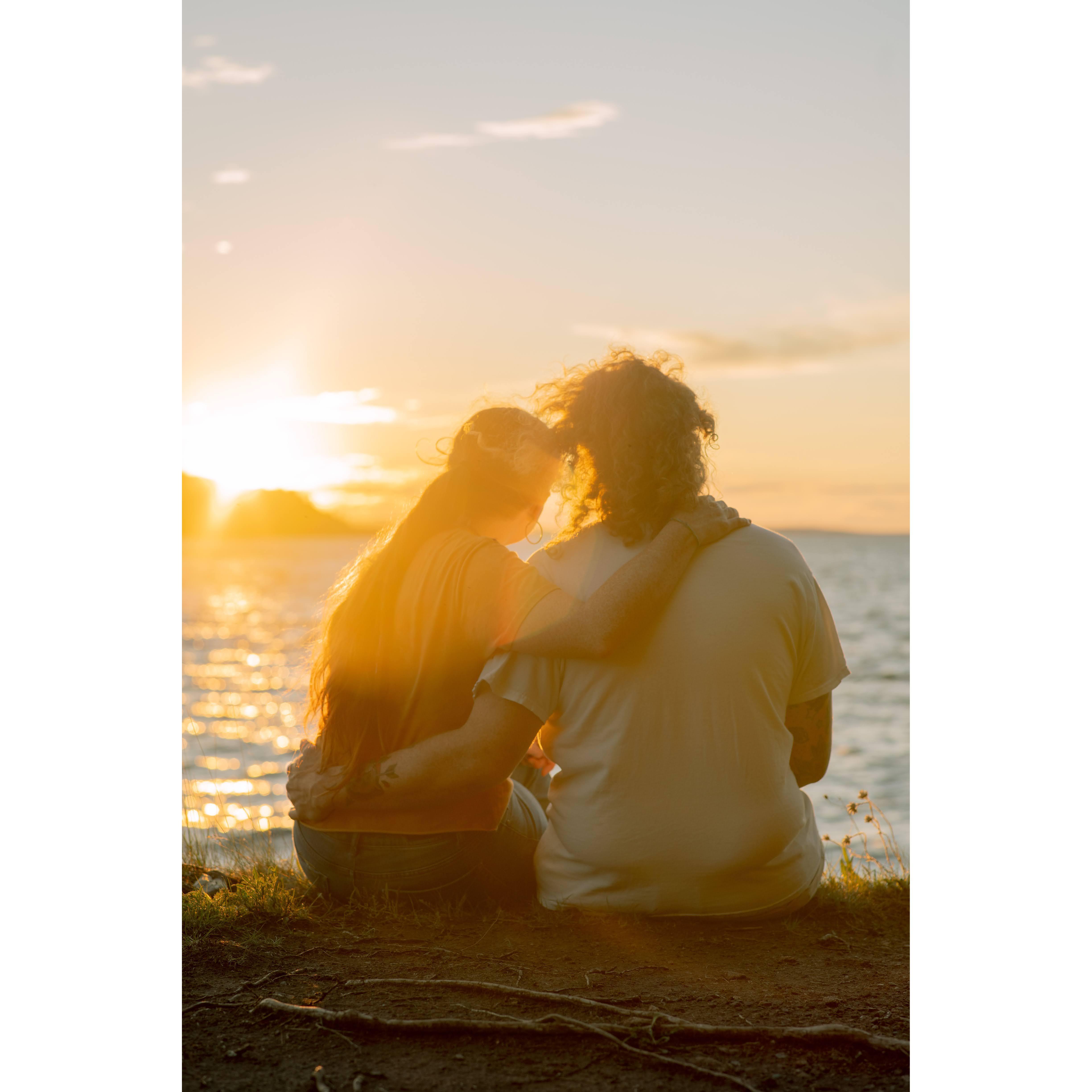 Our Engagement on Presque Isle.