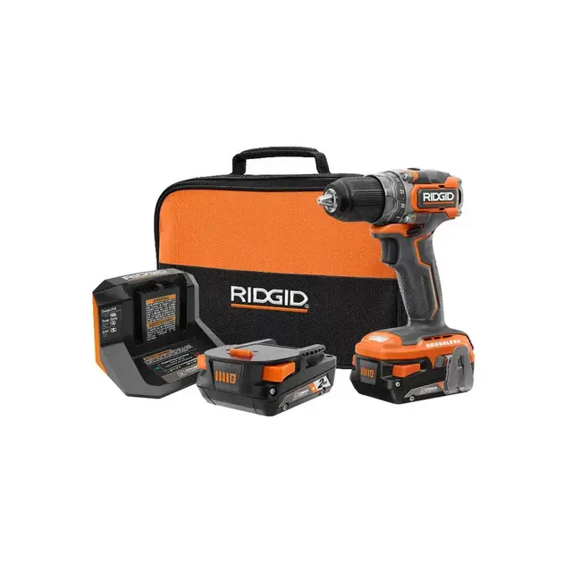 18V Brushless SubCompact Cordless 1/2 in. Drill Driver Kit with (2) 2.0 Ah Battery, Charger and Bag