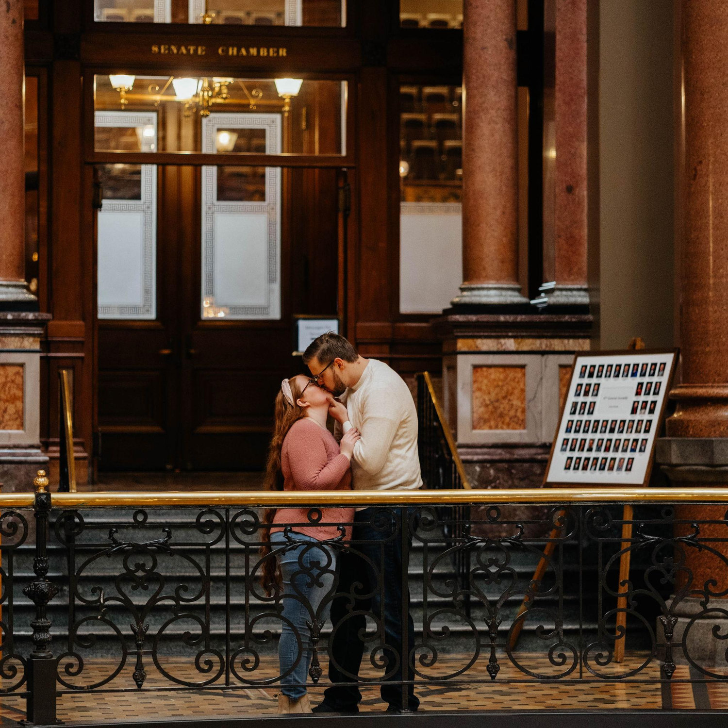 Our Engagement Photos at the Iowa State Capitol! -Courtesy of Peridot & Lace ❤️