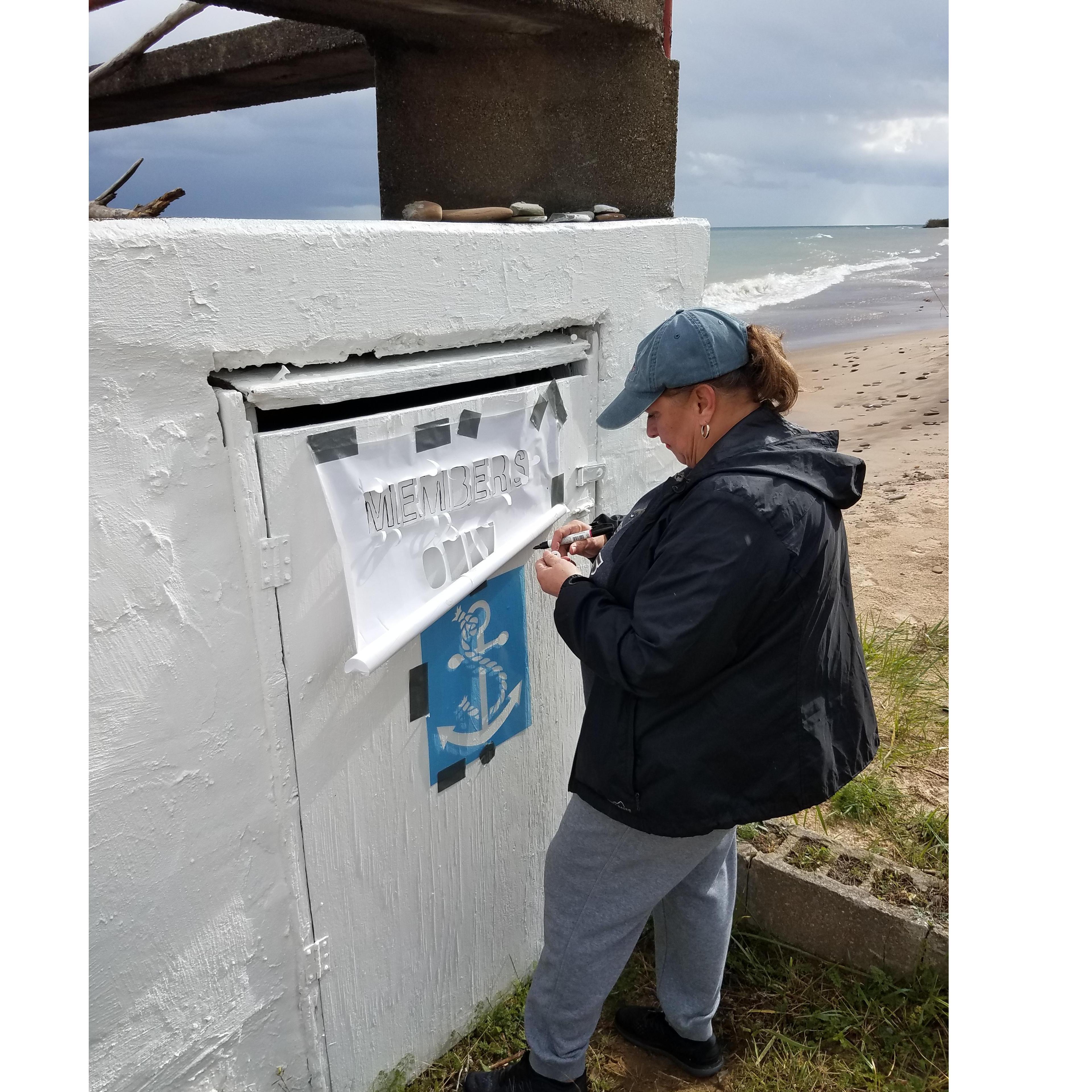 Anita’s artwork in Harbor Beach