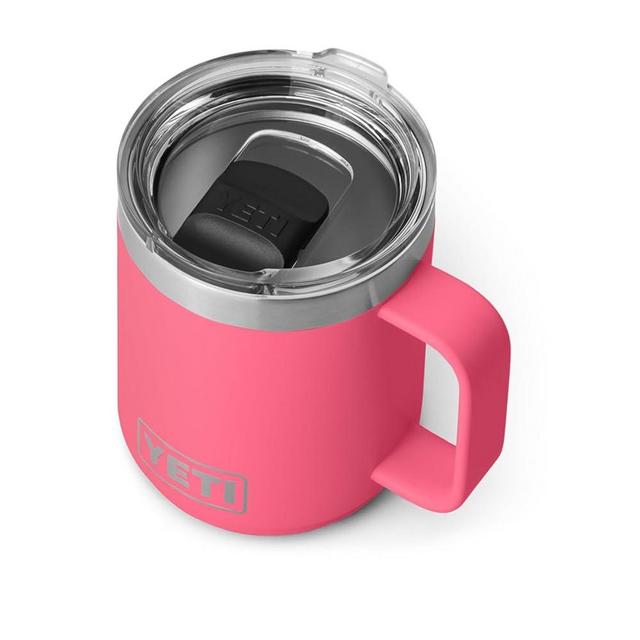 YETI Rambler 10 oz Stackable Mug, Vacuum Insulated, Stainless Steel with MagSlider Lid, Tropical Pink