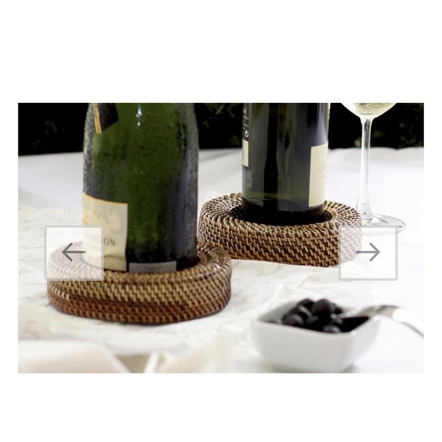 Wedding Gift Registry at The Fisherman's Wife: Handwoven Wine & Bottle Coaster