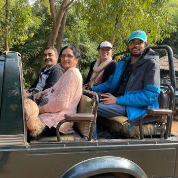 In Jungle Safari with Shantanu's Mom and Dad