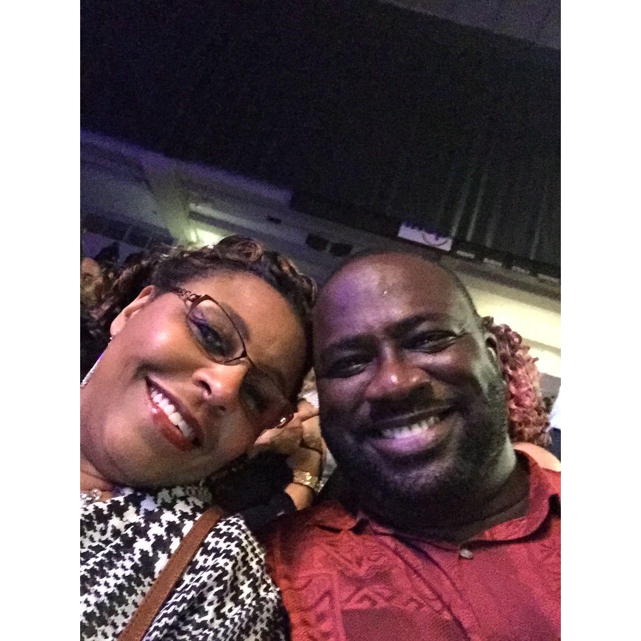 Attending the Charlie Wilson concert!