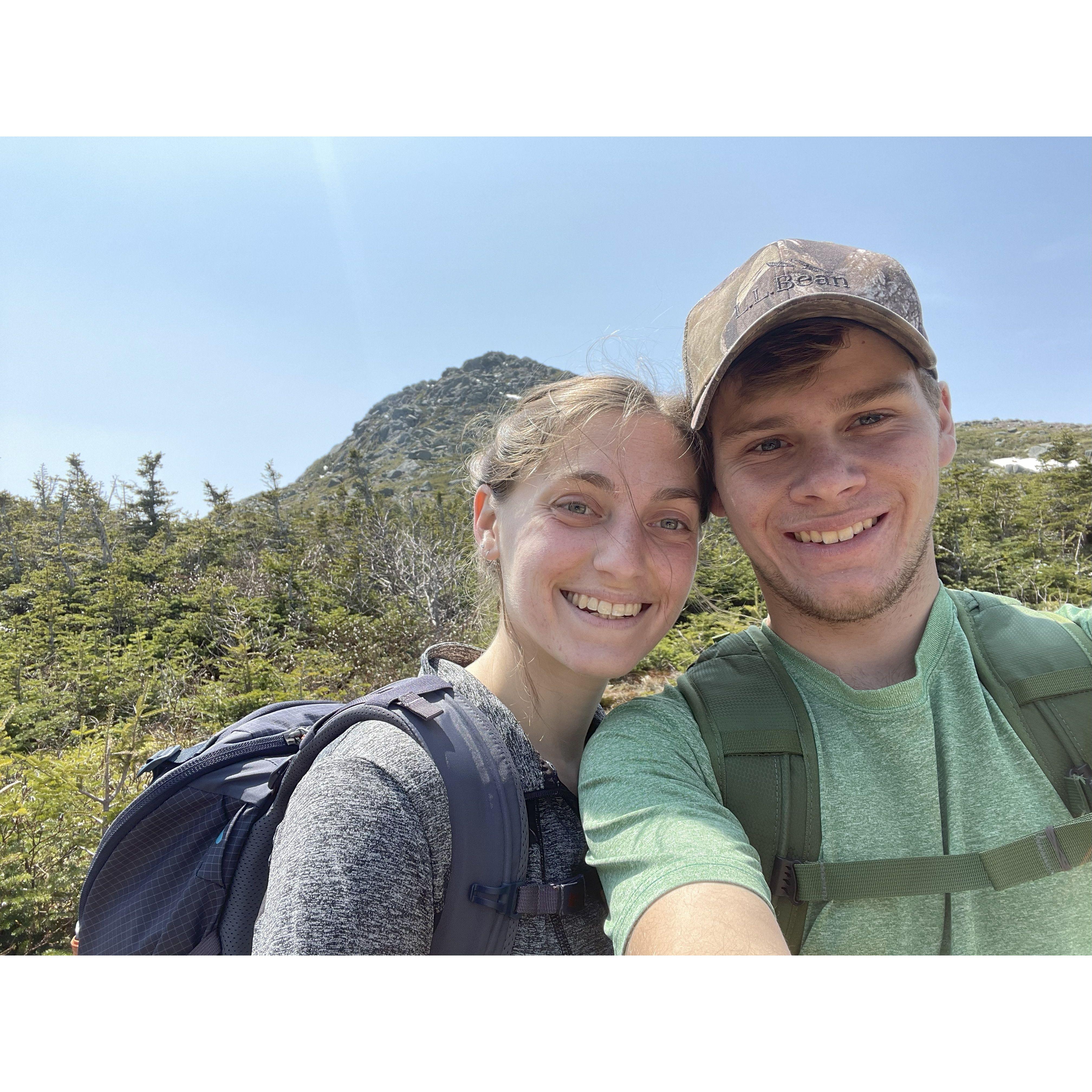 First hike in the White Mountains together, Mt Maddison
