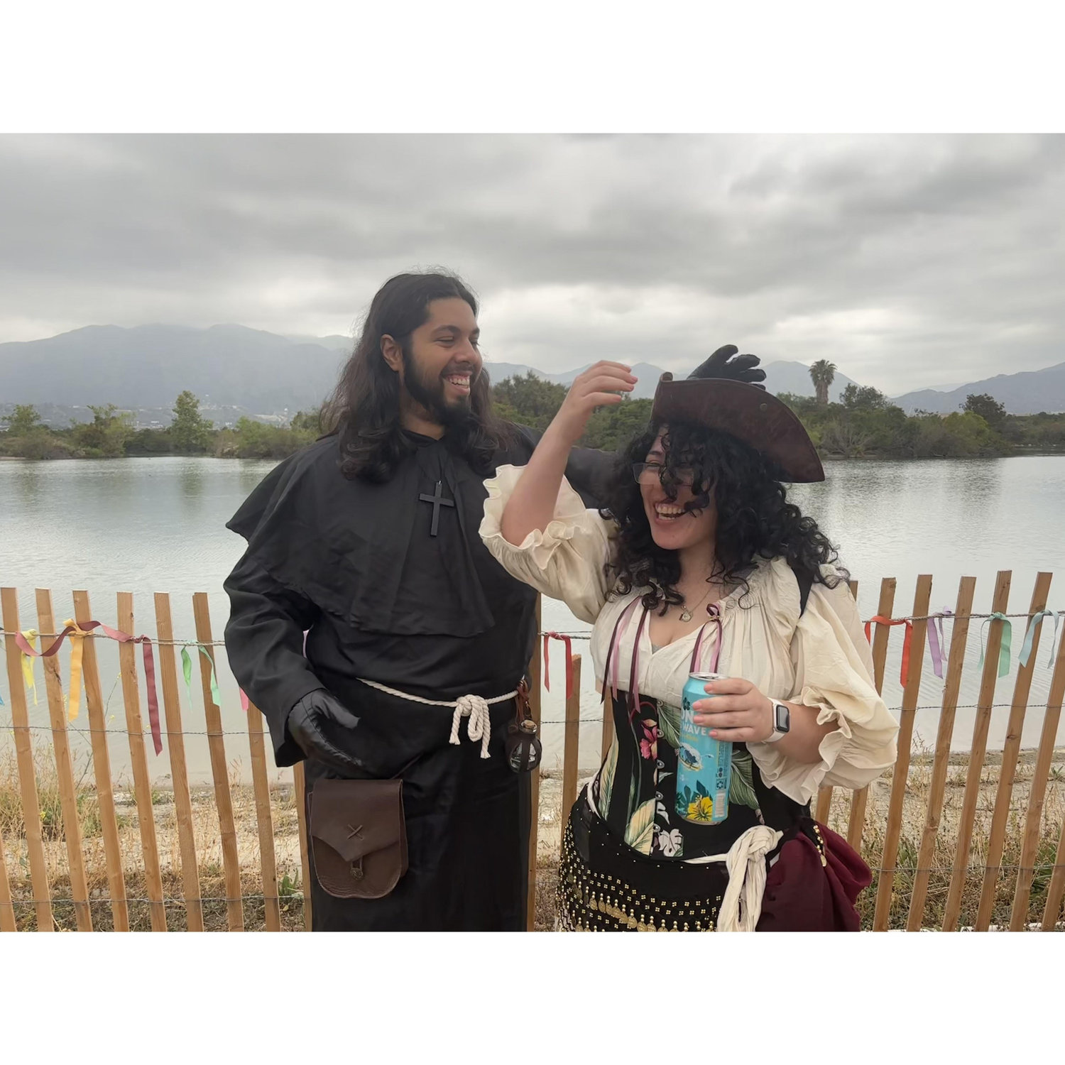 Ren Faire 2025. I was a drunk pirate and Cesar was a priest