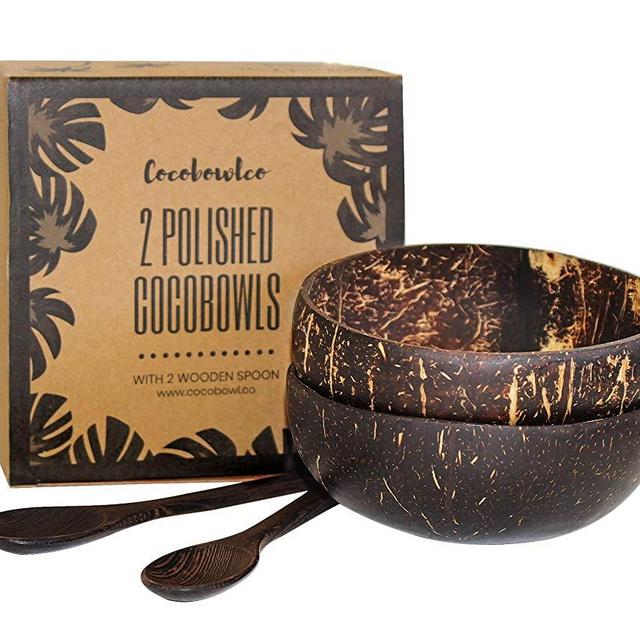 Coconut Bowls (2, Polished)