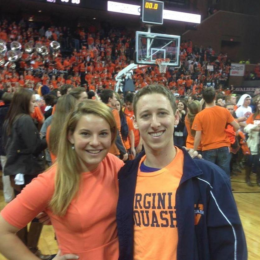 Cheering on the Hoos at UVA!