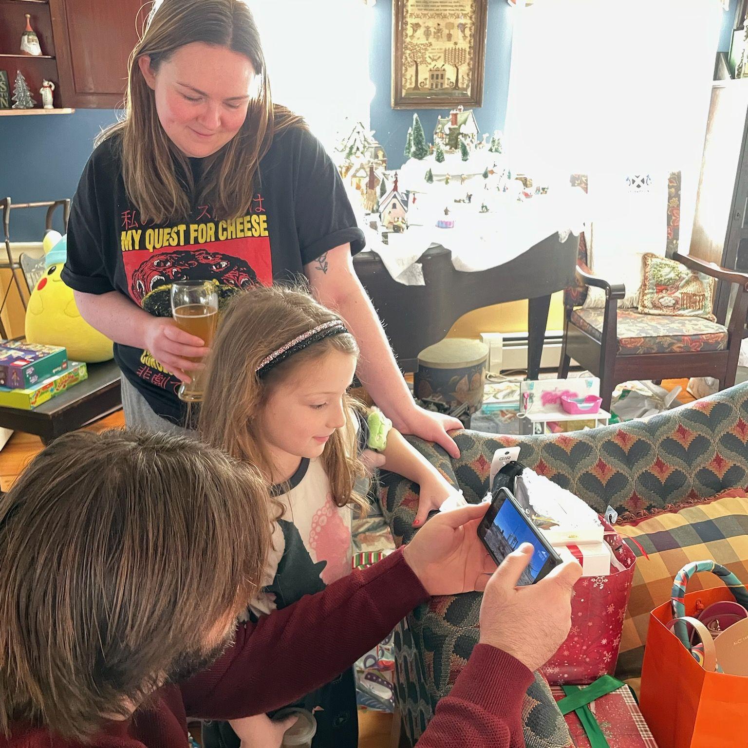 Showing Addie a live rocket launch! Banta family Christmas, 2024