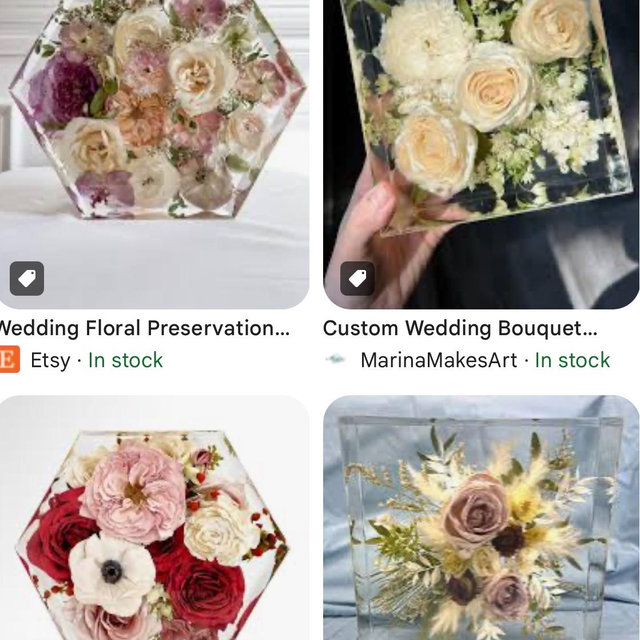 Resin Wedding Flower Preservation