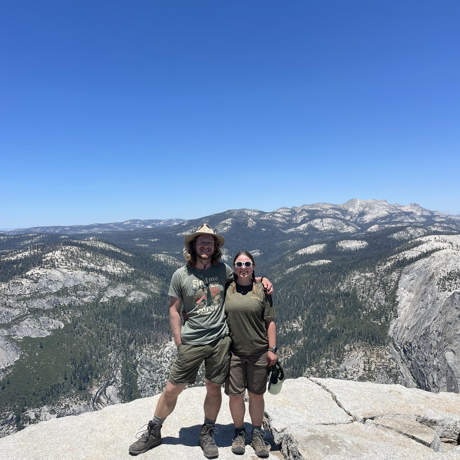 Standing on top of half dome!