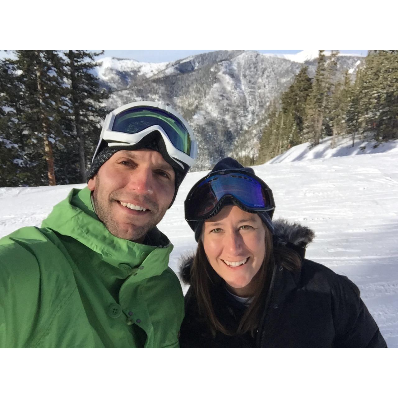 New Years 2015/16 we took an impromptu trip to Taos, New Mexico to go snowboarding. This is when Pete realized I can't snowboard and I realized he's really good at it.