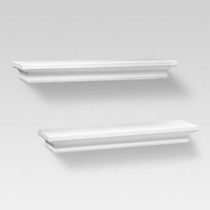 Set of 2 Traditional Shelves - White (15.75") - Threshold™