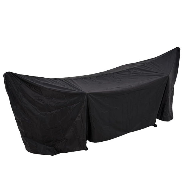 Lazy Daze Hammocks 420D Oxford Waterproof Hammock and Stand Cover, All-Weather Outdoor Protector with Securing Buckles Straps & Elastic Rope, UV and Dust Resistant, Fits 11-12FT Stands, Black