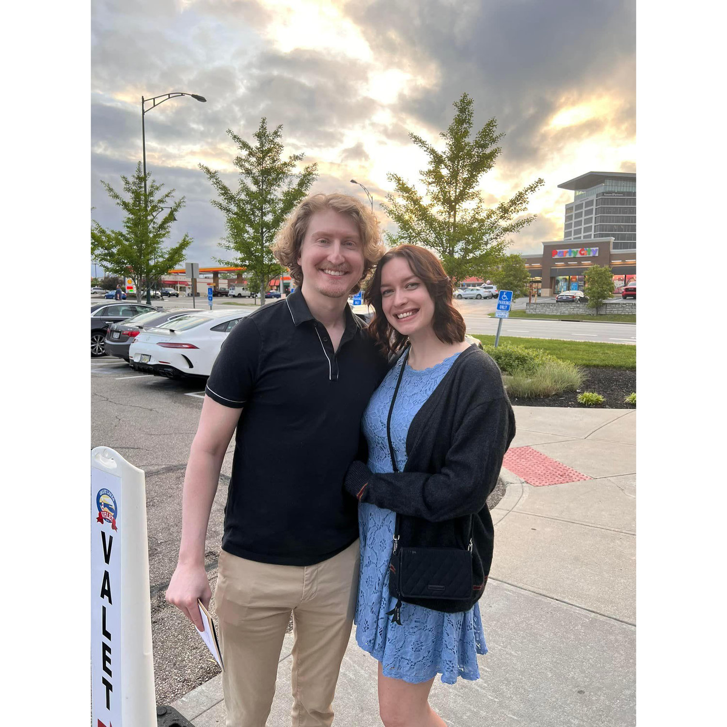 Alex's mom snapped this pic of us after a dinner at Cooper's Hawk, our favorite restaurant.