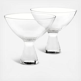 Hotel Collection - Plateau Martini Glasses, Set of 2
