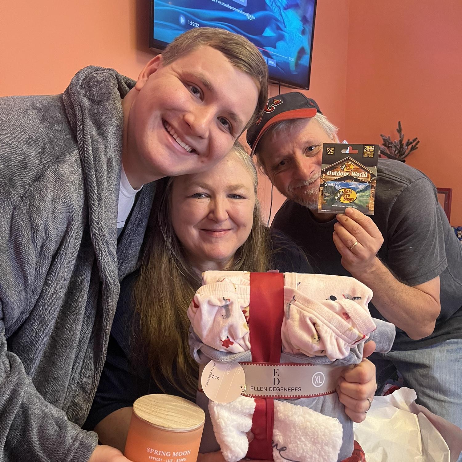 Michael and Ts' first Christmas together with the Moodys!