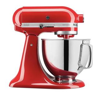 KitchenAid Artisan Series 5 Quart Tilt Head Stand Mixer with Pouring Shield KSM150PS, Passion Red