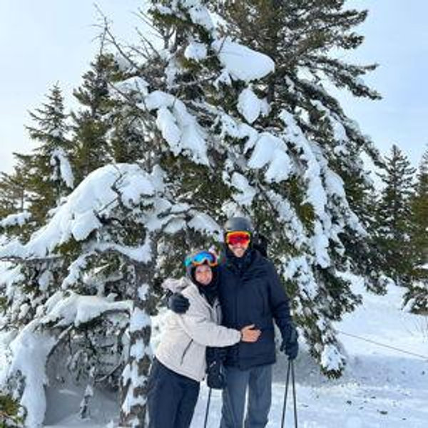 Esquiada en la nieve