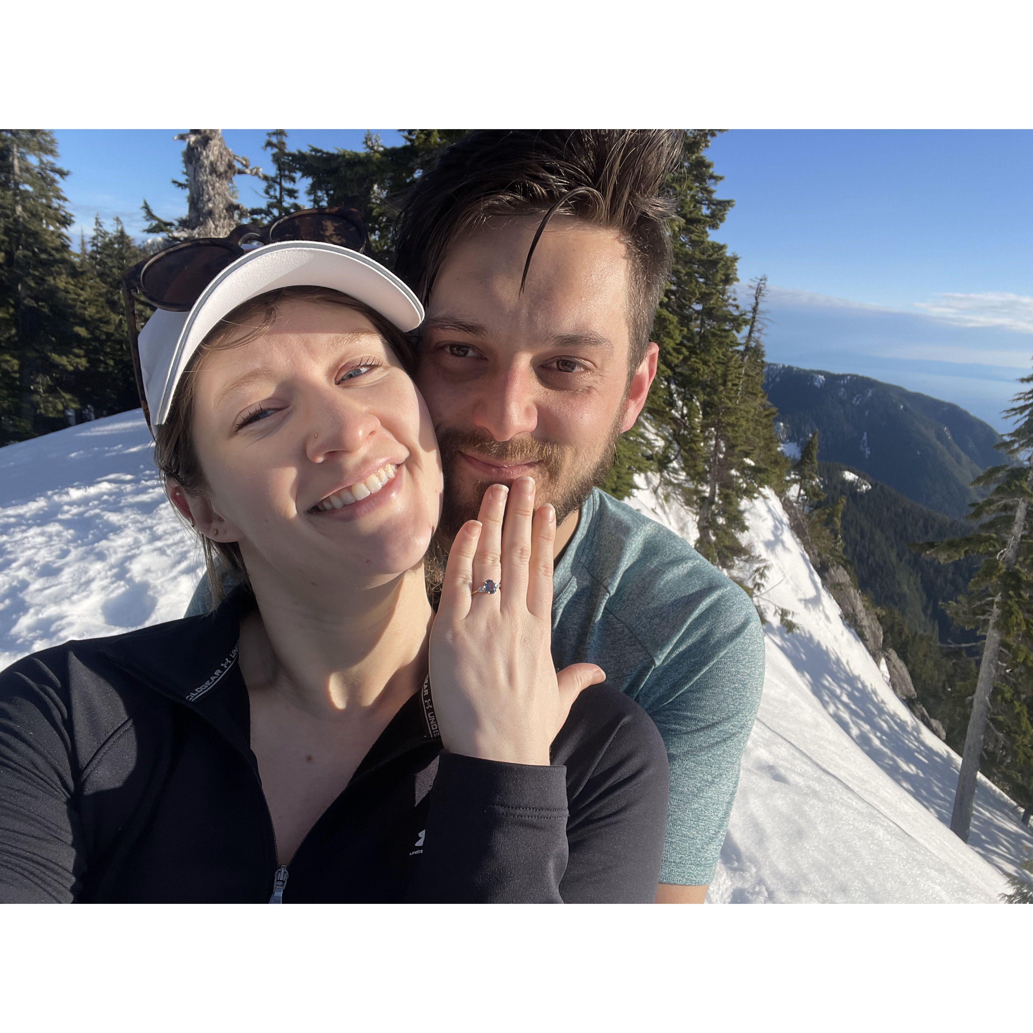 ENGAGED at the top of St. Marks! Vancouver, BC - April 2024.