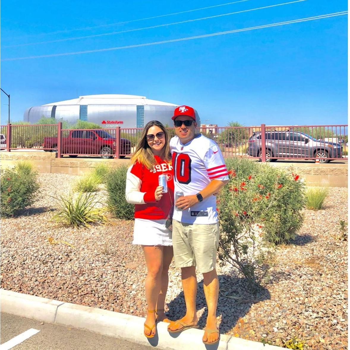 OCTOBER 2021. CHEERING ON THE NINERS IN ARIZONA.