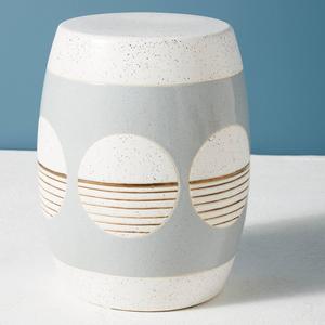 Cathy Terepocki Ceramic Stool - WHITE