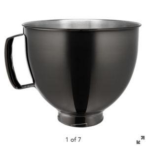 5 Quart Tilt-Head Metallic Finish Stainless Steel Bowl Radiant Black KSM5SSBRB | KitchenAid