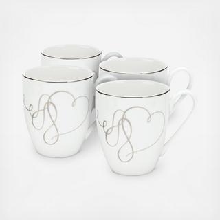 Love Story Mug, Set of 4