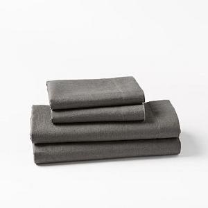 Belgian Linen Sheet Set, Queen, Slate