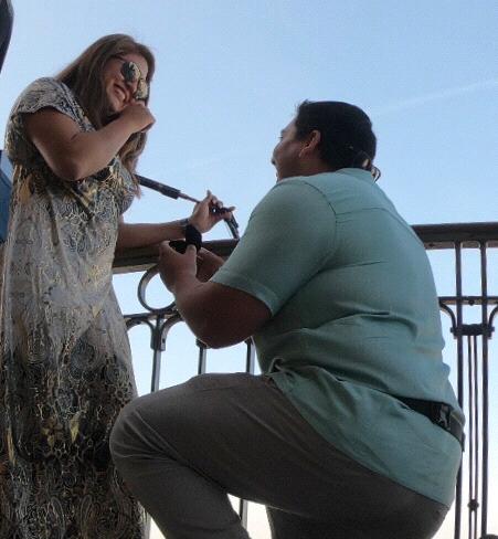 "Justine, Will you marry me?"