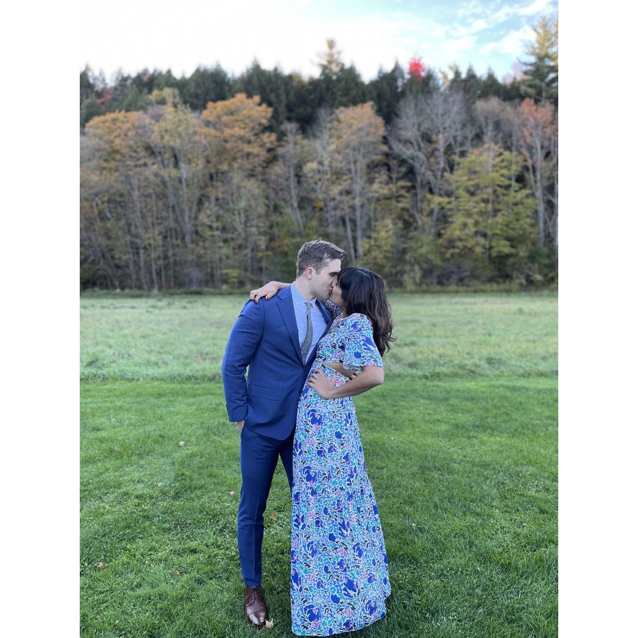 At the Barnes' wedding in Vermont :)